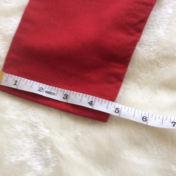 Design Lab Lord & Taylor Red Stretch Jeans straight Cut 26 - Picture 13 of 13